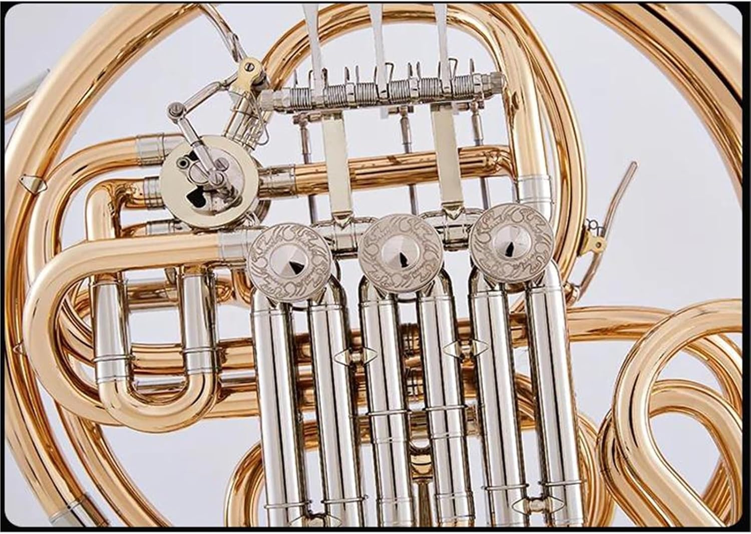 フレンチホルン楽器 4キー Bb Fチューニング ダブルフレンチホルン